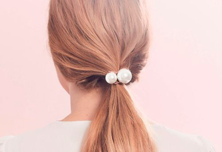 Perlas en el cabello: una nueva forma de lucirlas