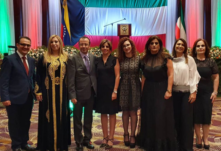 En medio de un gran festín, la Embajada de Kuwait en Venezuela celebró sus 59 años de Independencia