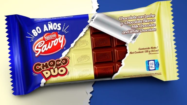 ¡Chocolate blanco y de leche en una sola tableta! así es lo nuevo de Savoy