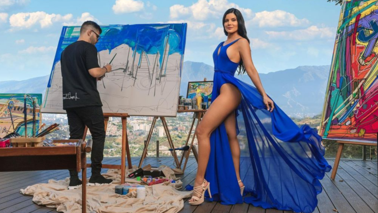 ¡Talento venezolano! Gerardo Campos pintó en vivo para el Calendario Polar 2022 y quedó espectacular