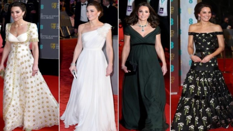 ¡Mira los 5 mejores looks de Kate Middleton en los premios BAFTA!