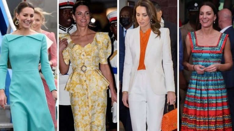 ¡Los mejores 5 looks de Kate Middleton en su gira oficial por el Caribe!