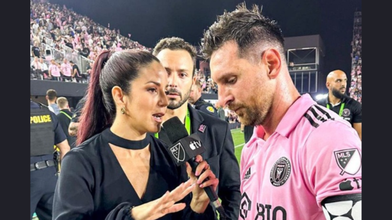 ¡Messi capturado! Antonella González logró las primeras declaraciones del futbolista en el Inter Miami