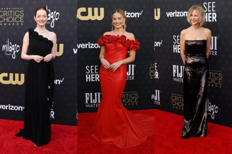 ¡Red carpet alert! El rojo y el negro fueron tendencia en los Critics Choice Awards