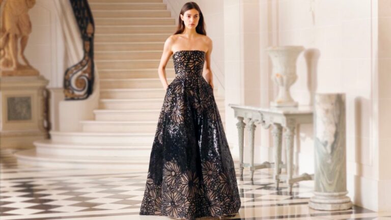 Elie Saab comparte en Resort 2025 el cine y la vanguardia