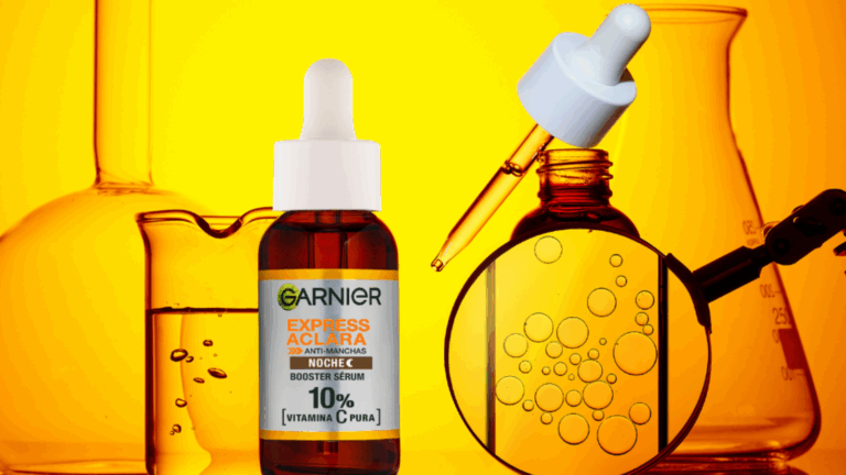 Garnier presenta Express Aclara Booster Serum Noche con 10% de Vitamina C Pura de origen natural