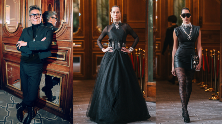 ¡Venezuela! Luis Enrique Bolívar diseñó el vestuario para una firma mexicana de joyas en la Semana de la Moda de París