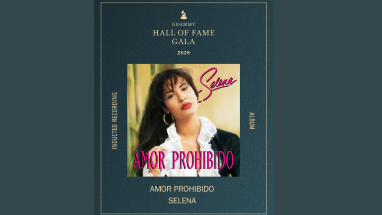 «Amor Prohibido» de Selena destaca en el Salón de la Fama de Grammy 2026