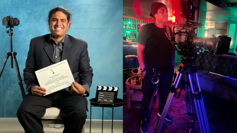 Erick D. Aguilar destaca en la industria audiovisual como Gaffer en Estados Unidos