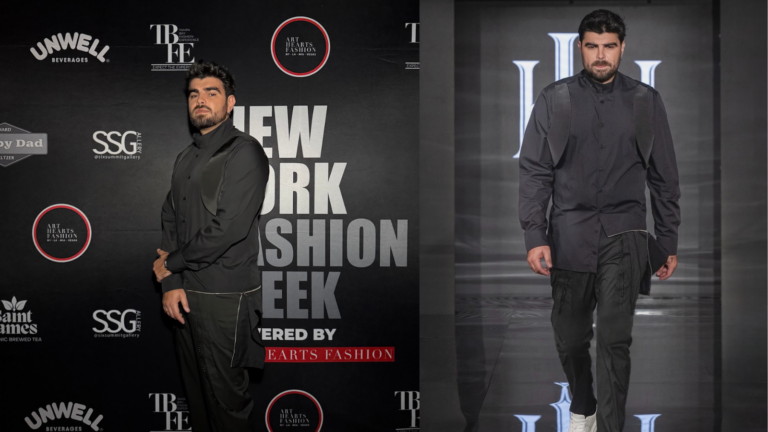 ¡Modelo! Jonathan Moly desfila en la pasarela de New York Fashion Week